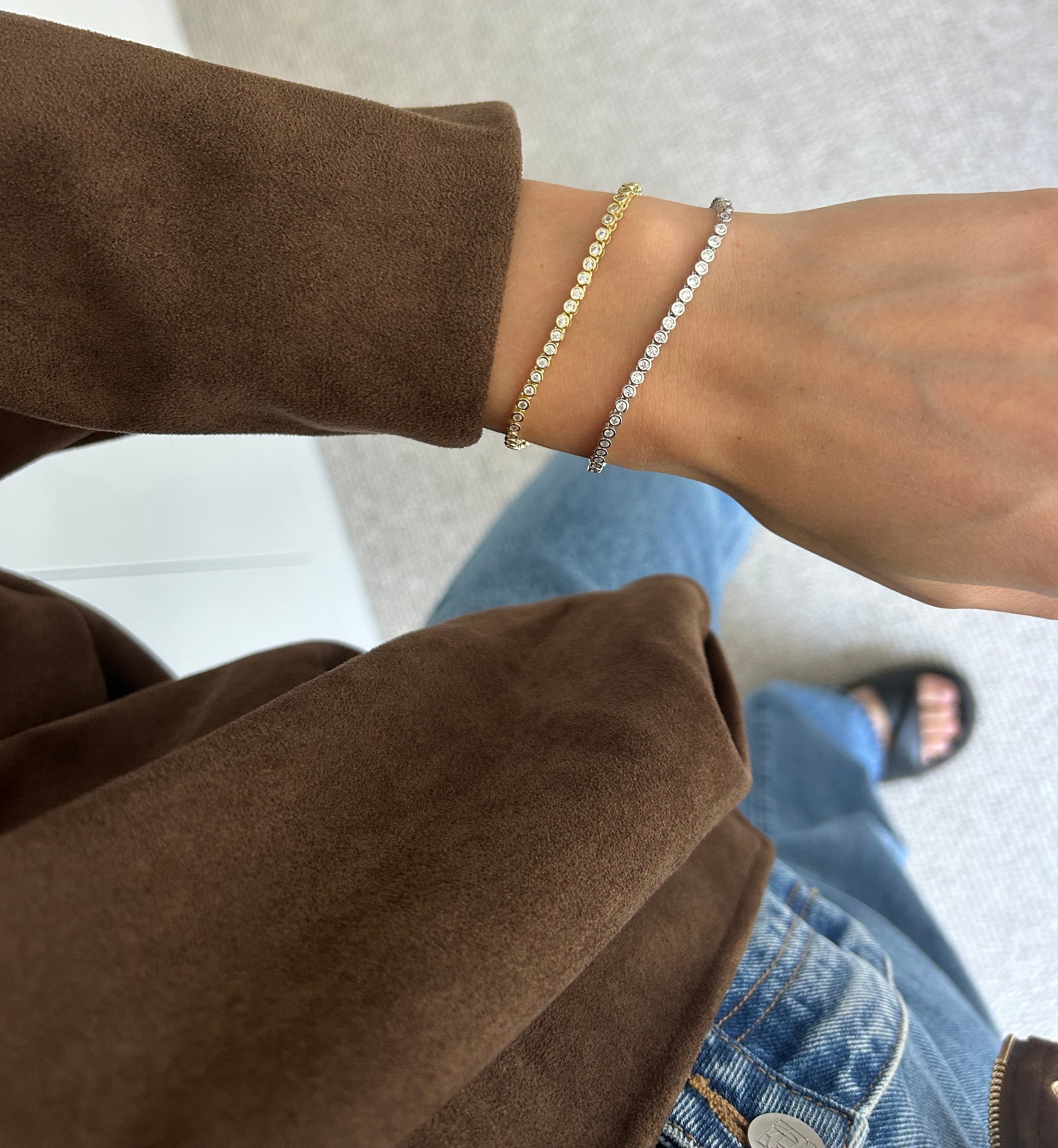 Bezel Tennis Bracelet