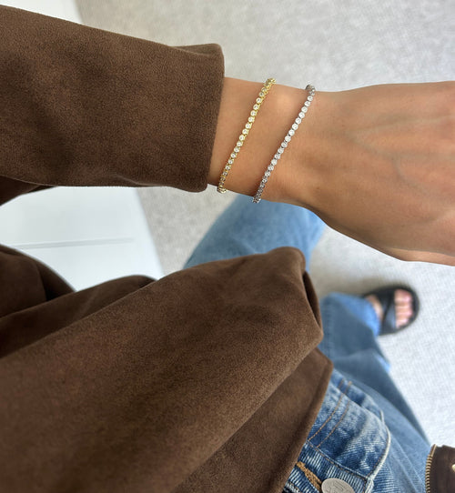 Bezel Tennis Bracelet