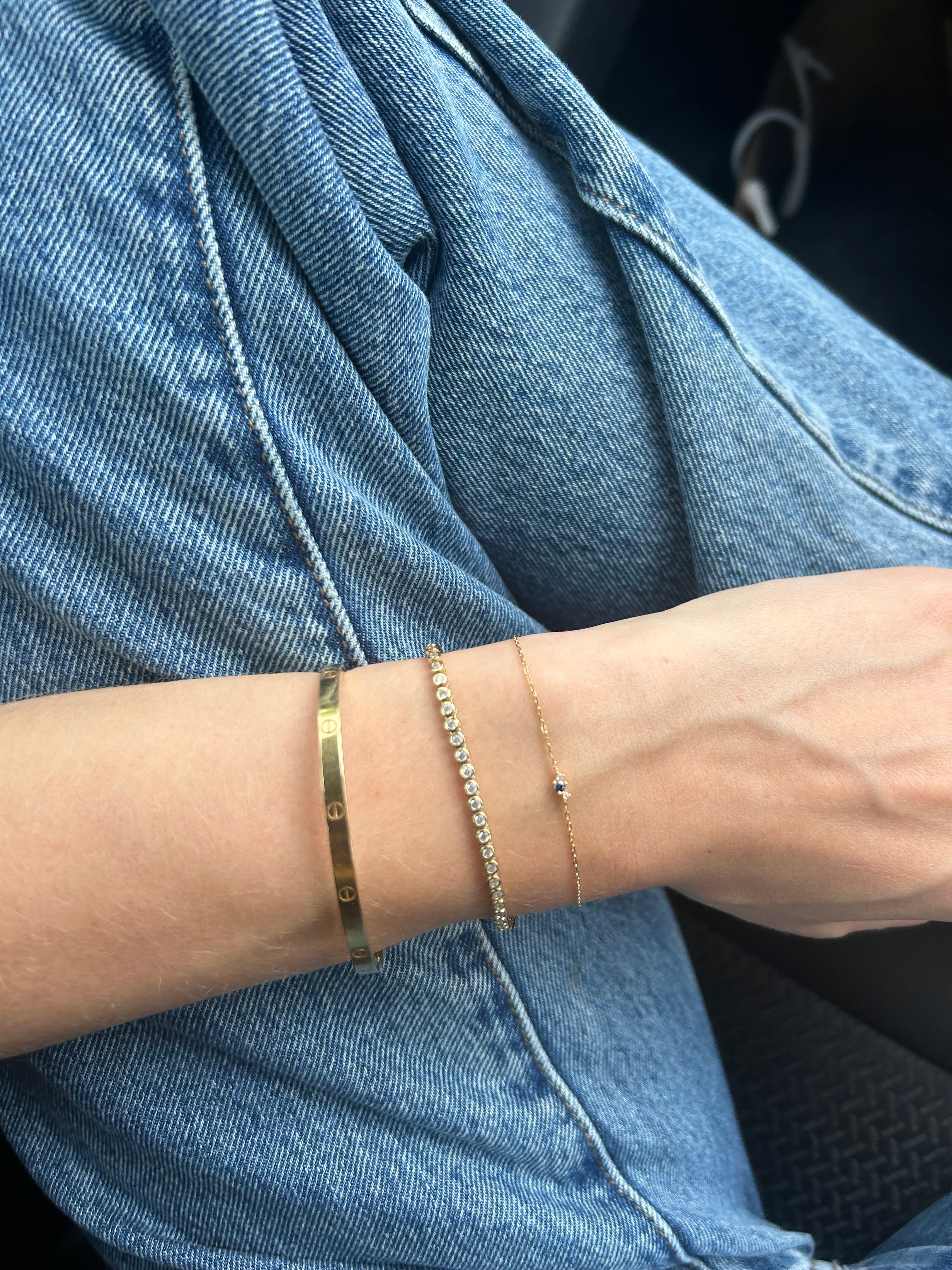 Bezel Tennis Bracelet